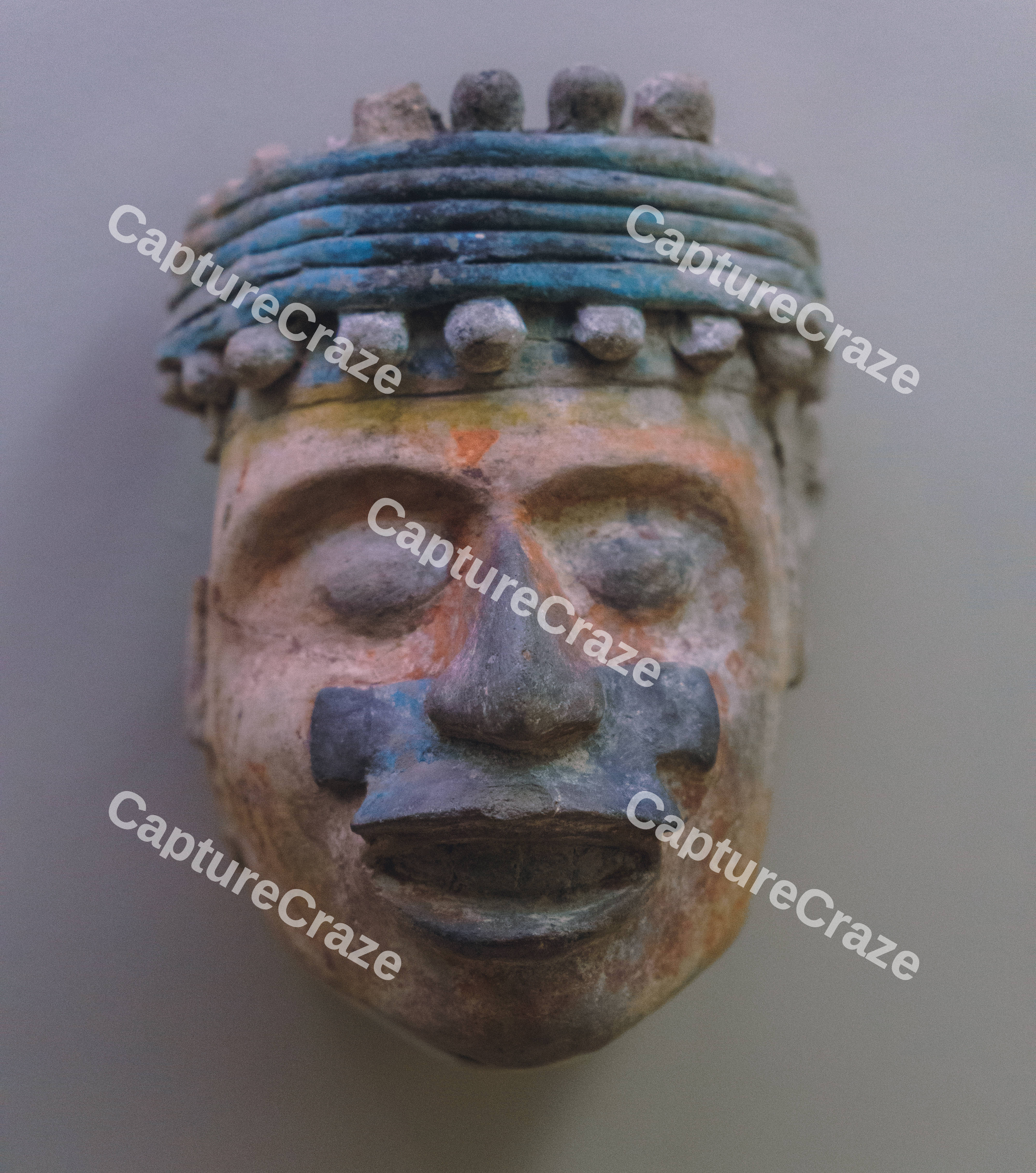 Mayan Mask Sculpture 3